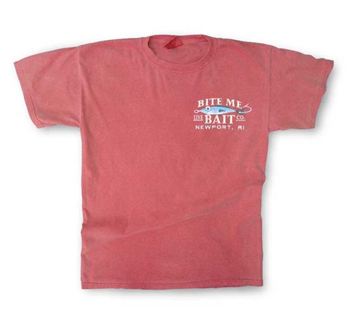 Bite Me Live Bait Brand 97 Embroidered T-shirt